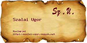 Szalai Ugor névjegykártya